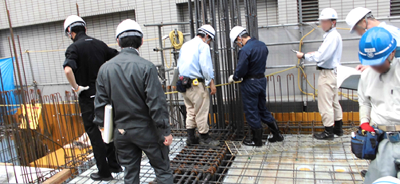 新築工事における中間検査1