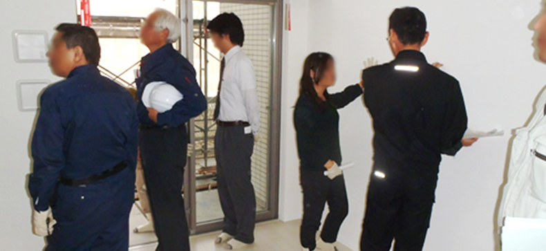 新築工事における中間検査3