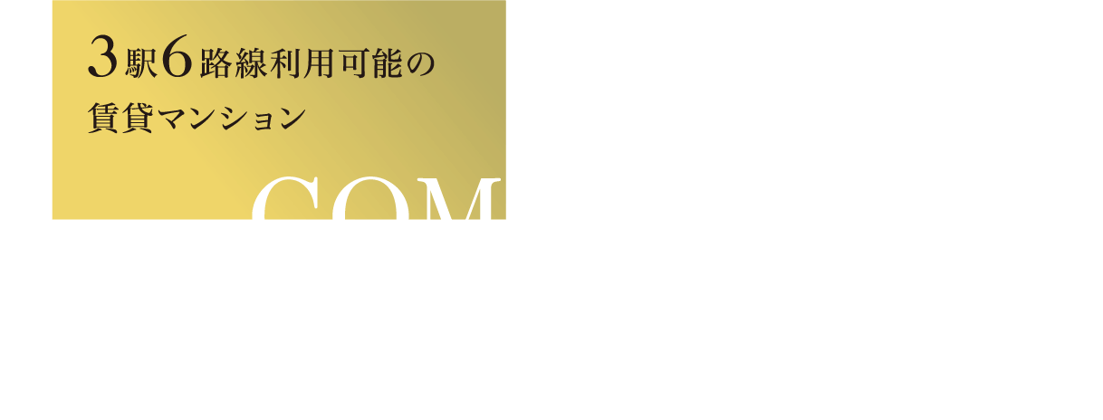 3駅6路線利用可能の賃貸マンション COMFOLIA AKIHABARA コンフォリア秋葉原